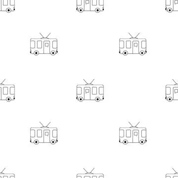Whimsical watercolor pattern featuring cute cars for baby and children's te.. Stock Illustration