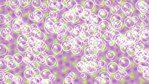 Whimsical white doodle circles pattern animation background for spring design Stock Footage 335520690