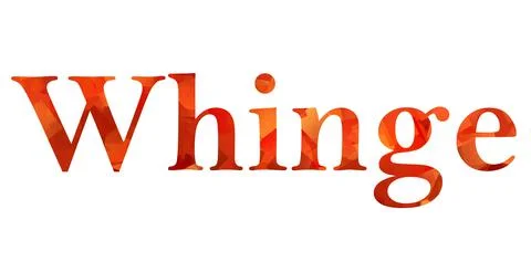 Whinge text image stock design in colorful style letters Stock Illustration