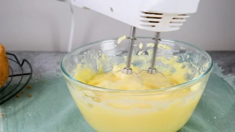Whip the cream for the cake Stock Footage 256656257
