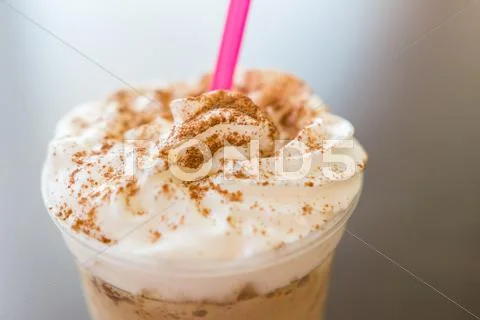Whip Cream Frappe Coffee Stock Photos