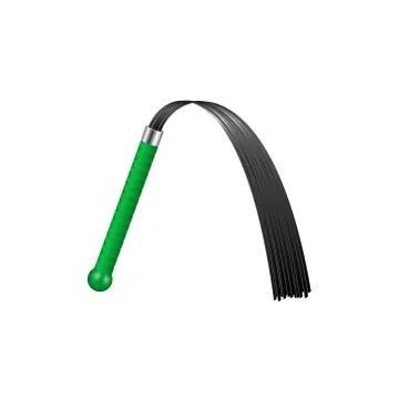 Whip with green handle Stock Illustration