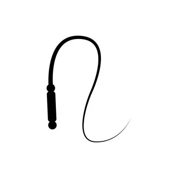 Whip icon vector Stock Illustration