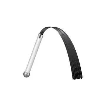 Whip with white handle Stock Illustration