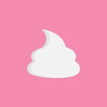 Whipped cream vector illustration Stock Illustration