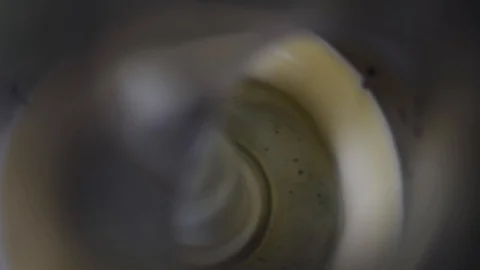 Whipping chicken eggs in a food processor for dough preparation Stock Footage 91081004