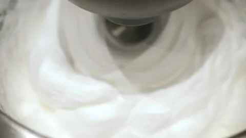 Whipping egg whites in a food processor. Stock Footage 154971077