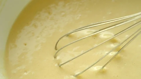 Whipping whisk batter for baking. A series of four takes-1 Stock Footage 125330154