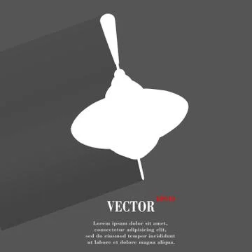 Whirligig. Flat modern web button with long shadow and space for your text イラスト素材