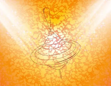 Whirligig. Flat modern web button  and space for your text Stock Illustration