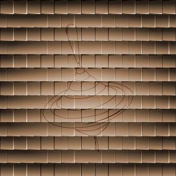 Whirligig. Flat modern web button  and space for your text Stock Illustration