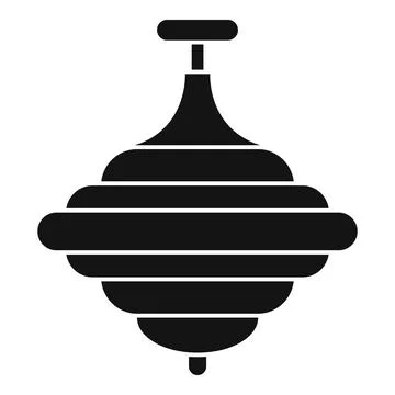 Whirligig toy icon simple vector. Top spinning game Stock Illustration