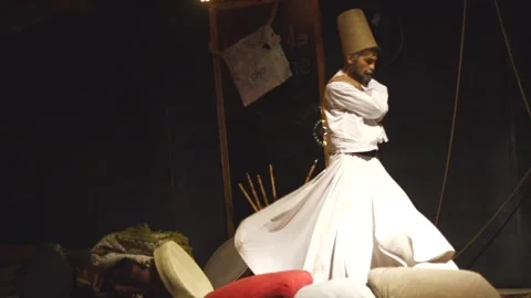 Whirling dervish Stock Footage 290496155