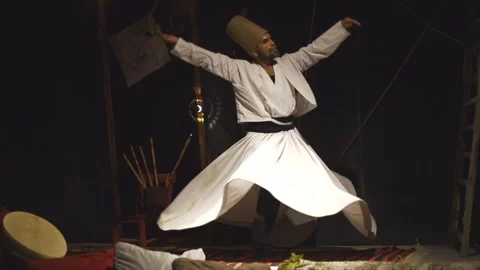 Whirling dervish Stock Footage 290496624