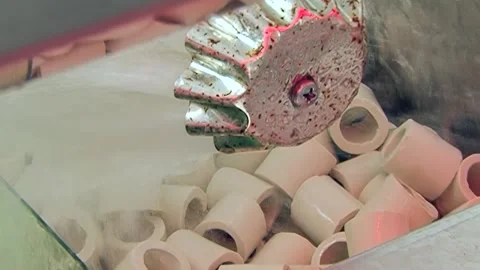Whirling Purification Within a Hydro Air Filter Stock Footage 337500823