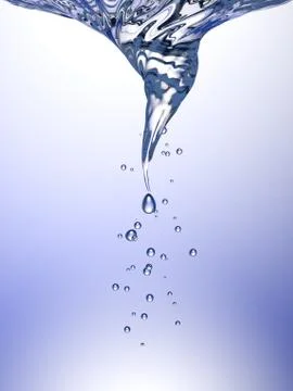 Whirlpool in blue water Stock Illustration