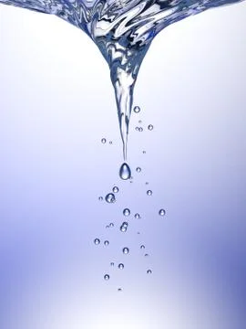 Whirlpool in blue water Stock Illustration