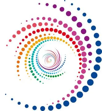 Whirlpool dot Stock Illustration