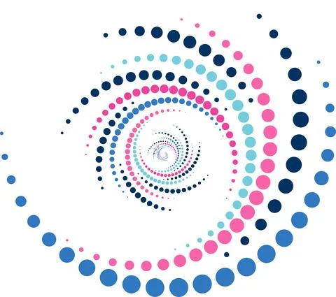 Whirlpool dot Stock Illustration