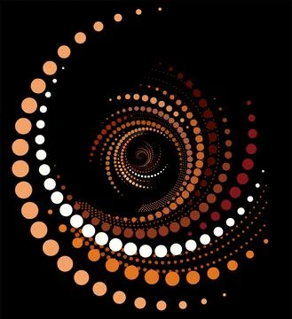 Whirlpool dot Stock Illustration