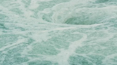 Whirlpool formed in river 스톡 동영상 79850474