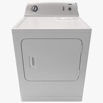 Whirlpool Front Loading Electric Dryer 3D Model