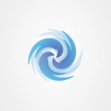 Whirlpool icon logo vector design Illustrazione stock