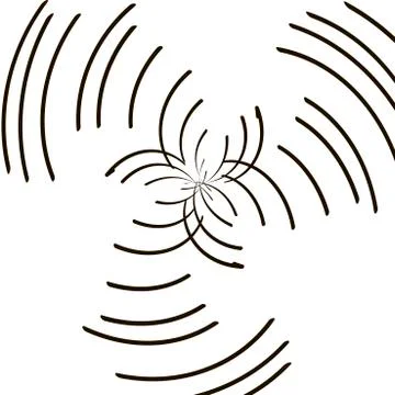 Whirlpool lines on a white background Stock Illustration