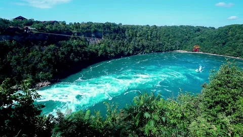 The Whirlpool State Park on the Niagara River Stock Footage 306560332
