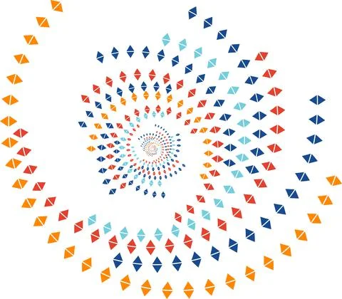 Whirlpool triangle Stock Illustration