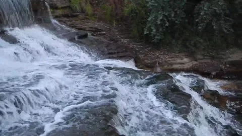 Whirlpool of Waterfall in Natural Setting Stockbeeldmateriaal 348528178