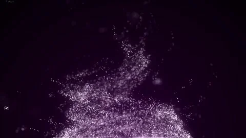 Whirlwind with chaos pink particles. Abstract water vortex. Futuristic flow. Stock Footage 291960323