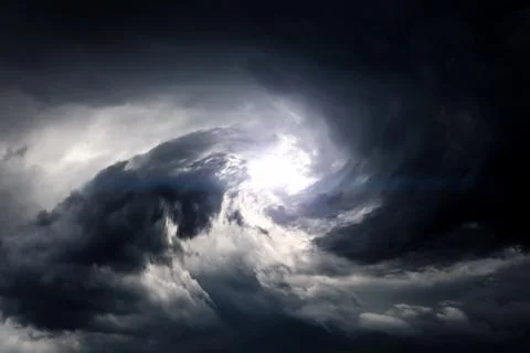 Whirlwind in the Clouds Stock Photos