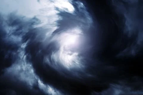 Whirlwind in the Clouds Stock Photos