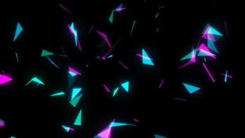 Whirlwind party.3d render, abstract background, fluorescent ultraviolet light Stock Footage 101487536