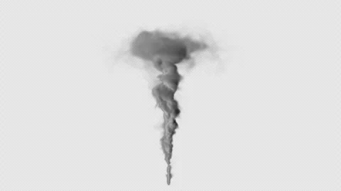 Whirlwind of Smoke on a transparent background with alpha channel. Stock Footage 311306556