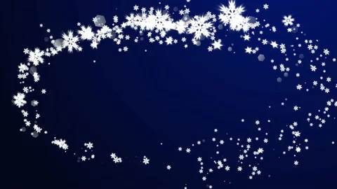 A whirlwind of snowflakes on a transparent background Stock Footage 220254003
