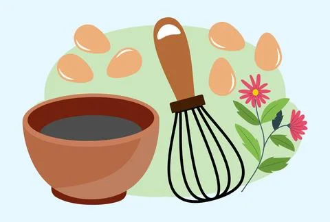 Whisk Concept Illustration Vector Style Illustration 스톡 일러스트