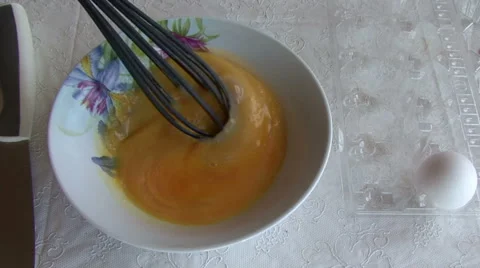 Whisk the eggs Stock-Footage 53816930