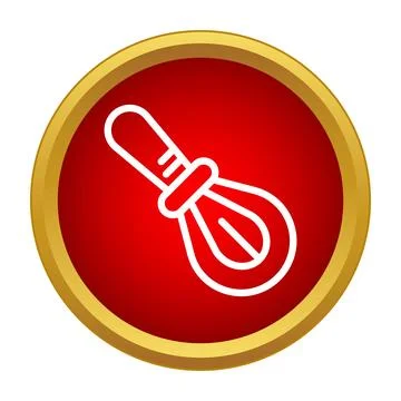 Whisk icon representing kitchen cooking and baking tool Stock Illustration