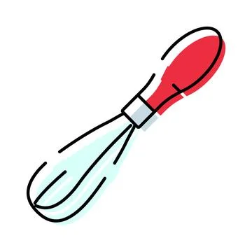 Whisk kitchen tool for baking and cooking food Stock Illustration