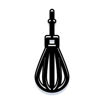 Whisk kitchen tool for mixing and baking food Stock Illustration