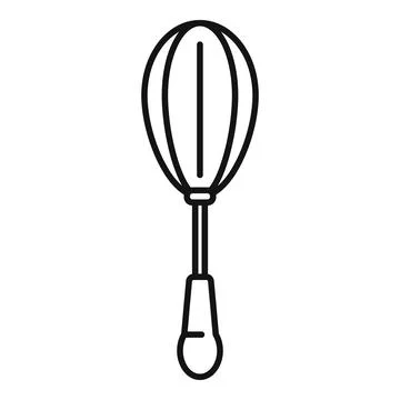 Whisk kitchen utensil for baking and cooking food Stock Illustration