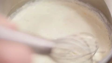 Whisk prevent the dough close-up Stock Footage 59083450