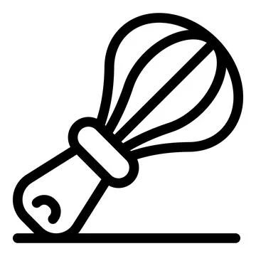 Whisk resting on countertop, ready for baking and cooking Stock Illustration
