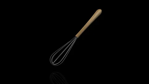 Whisk turns on itself - loop animation Stock Footage 251708992