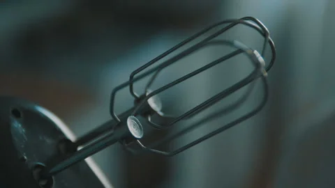 Whisk for whipping in slow motion. Stock Footage 86347658