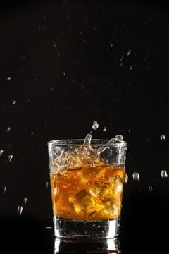 Whiskey And Ice Stock Photos