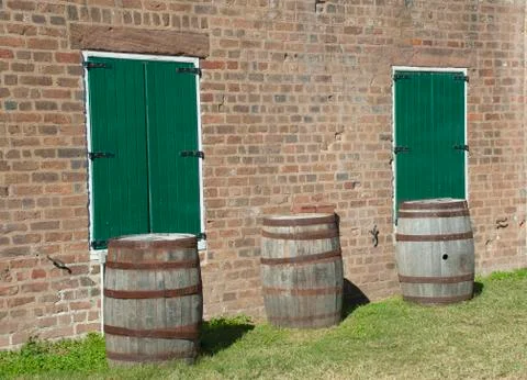 Whiskey barrels Stock Photos
