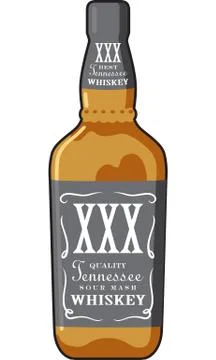 Whiskey Bottle Stock Illustration